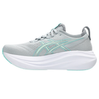 Women's - ASICS Gel Nimbus 27 - Piedmont Grey/Illuminate Mint