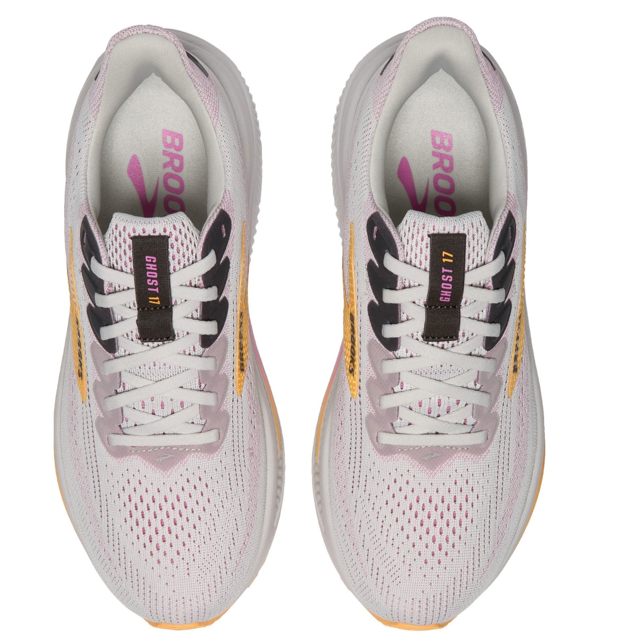Women's - Brooks Ghost 17 - Oyster/Apricot/Pink
