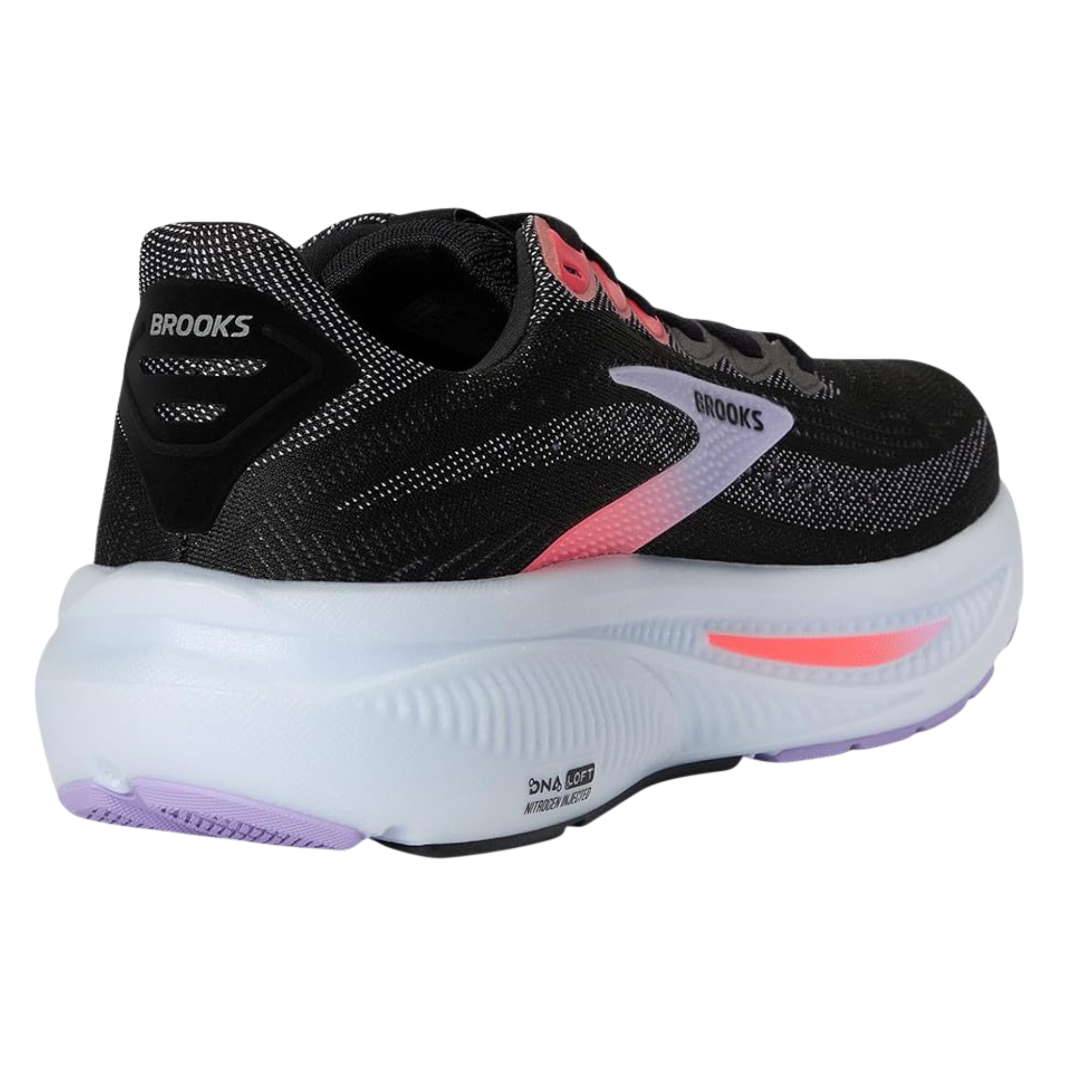 Women's - Brooks Ghost 17 - Black/Purple/Coral