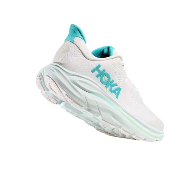 Women's - HOKA Clifton 10 - White/Cielo Blue
