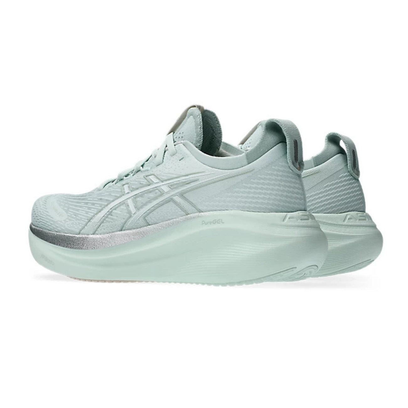 Women's - ASICS Gel Nimbus 27 - Pure Aqua/White