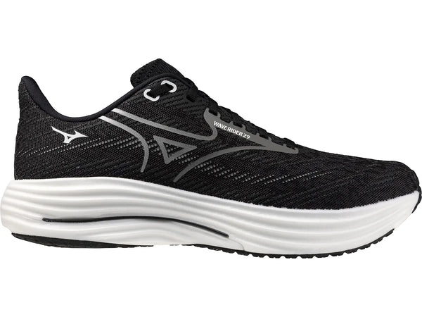 Men's - Mizuno Wave Rider 29 - Black Sand - Quiet Shade