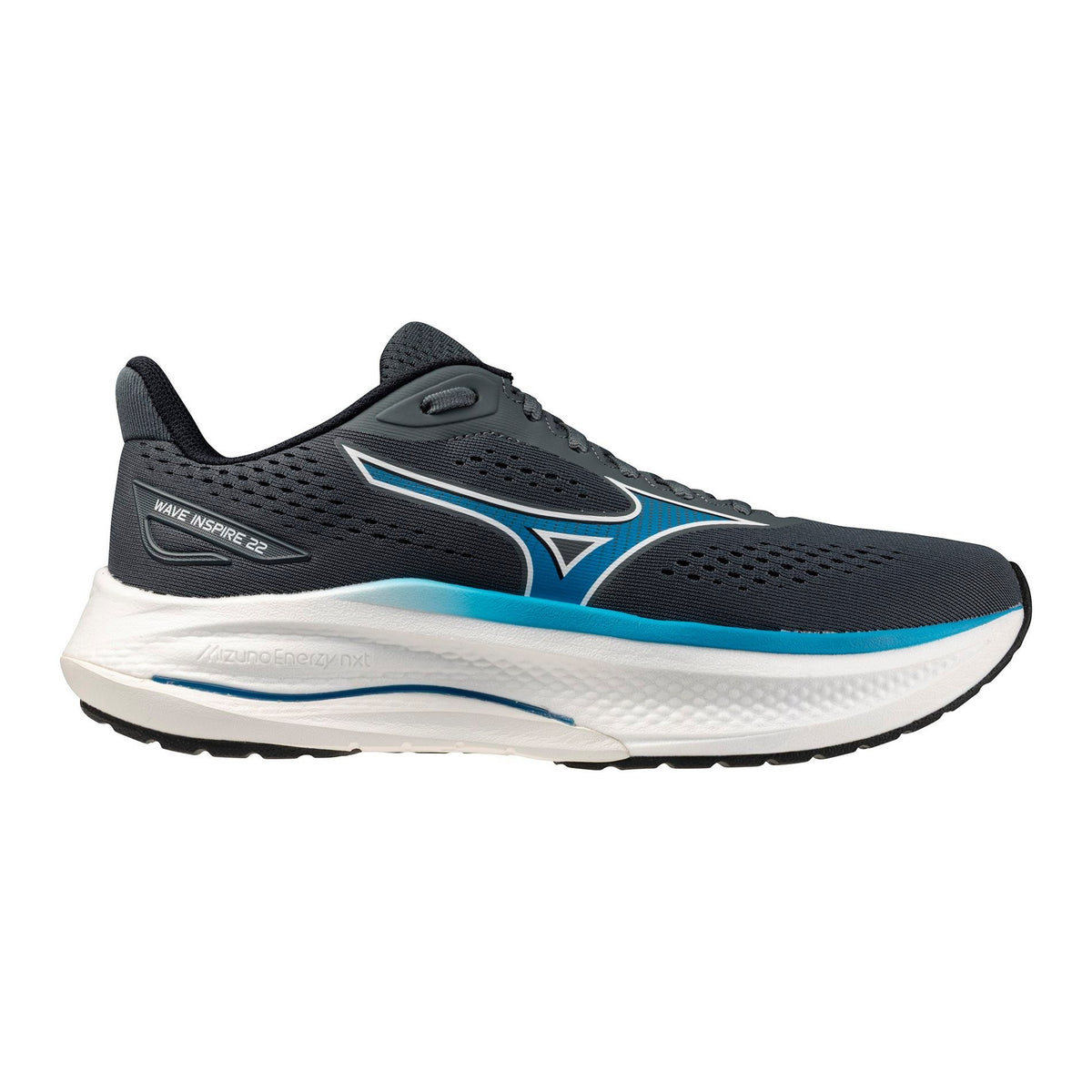 Mizuno Men's Wave Inspire 22 Dark Slate-Blue Jewel
