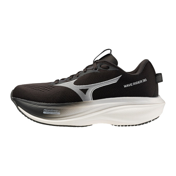 Mizuno Women's Wave Rider 30 Black Sand-White