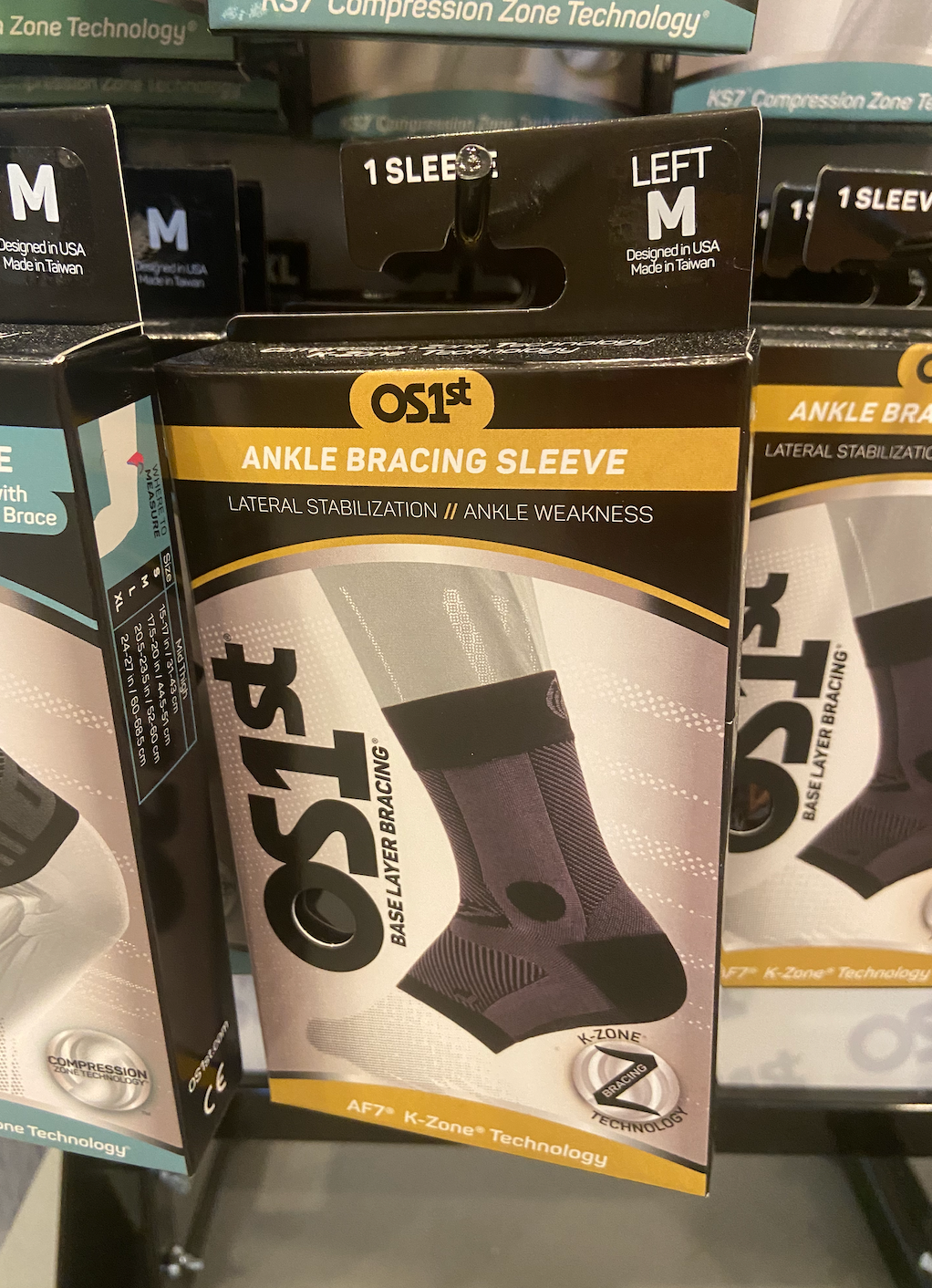 OS1st - Ankle Bracing Sleeve - Left - Lateral Stabilization // Ankle Weakness