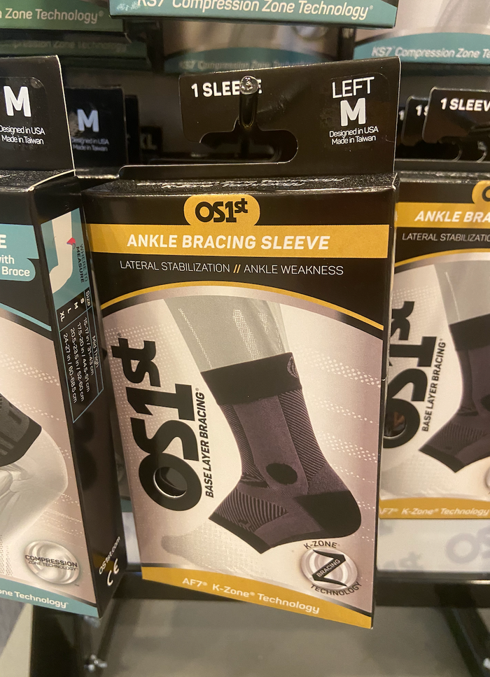 OS1st - Ankle Bracing Sleeve - Left - Lateral Stabilization // Ankle Weakness