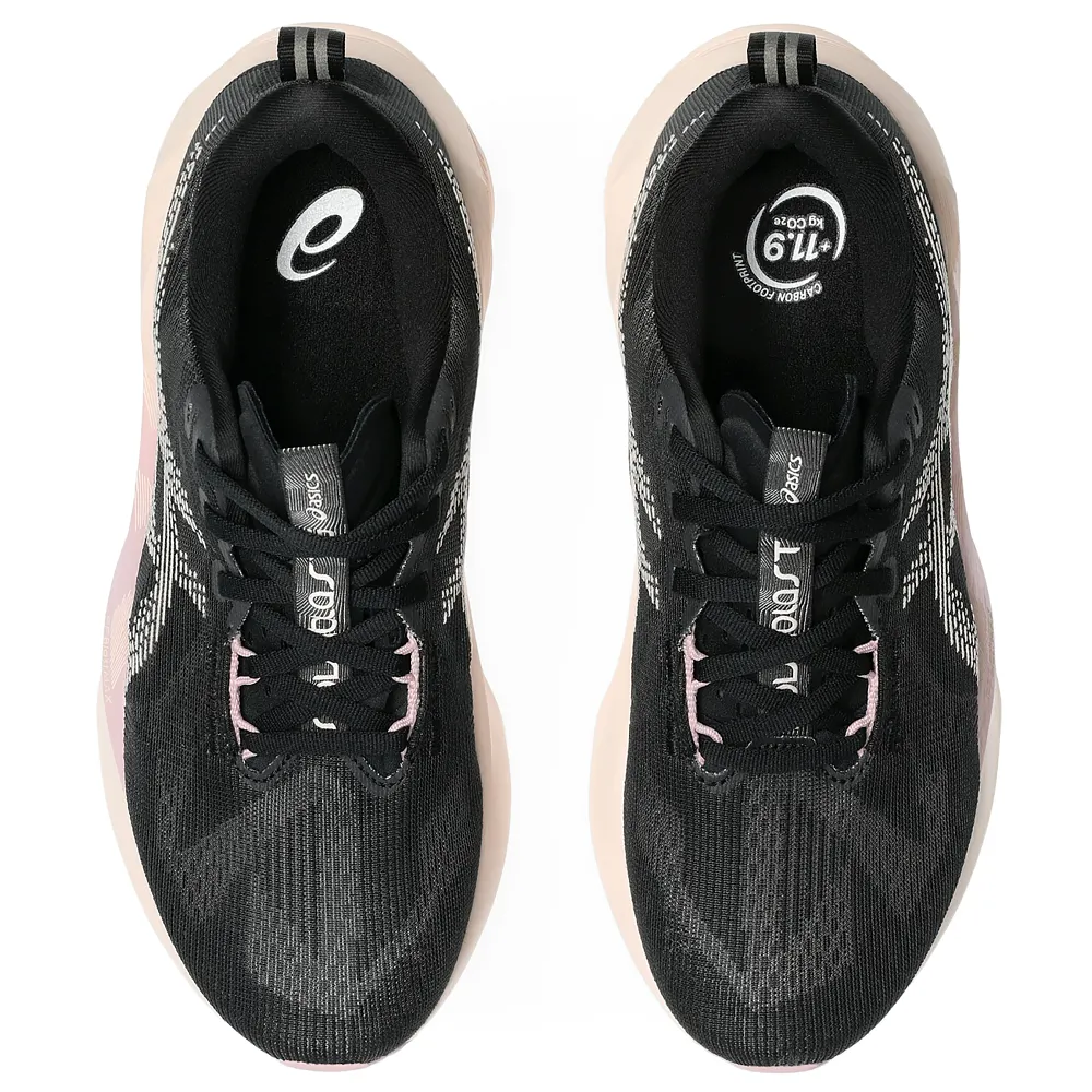 Women's - ASICS Novablast 5 - Black/Pearl Pink