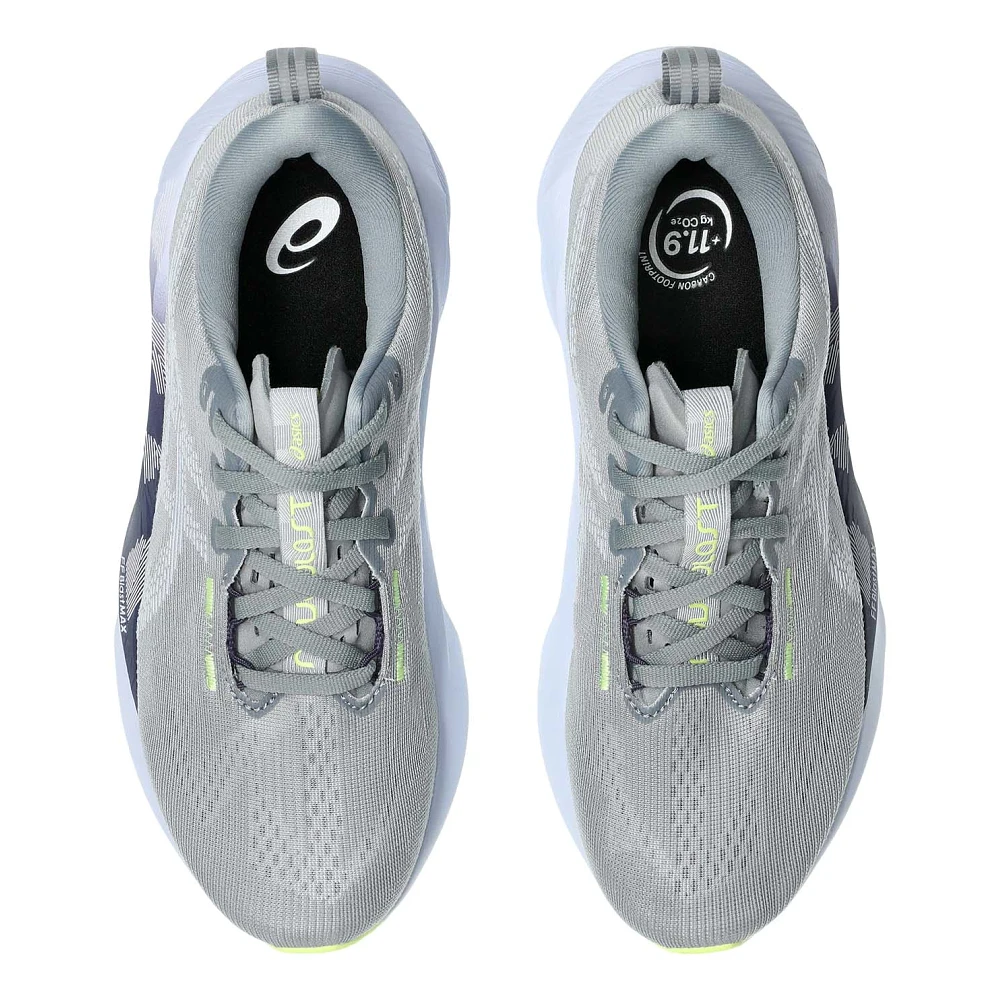Women's - ASICS Novablast 5 - Gravel/Blue Fade