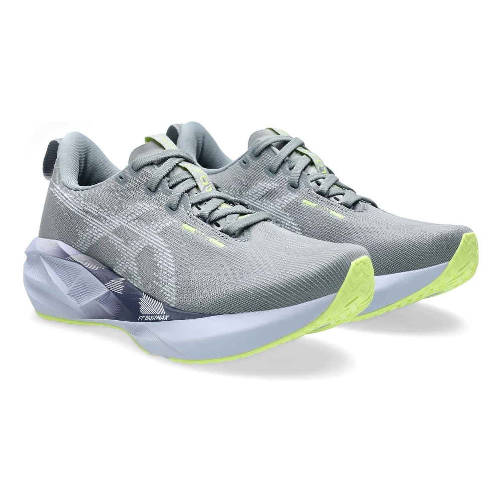 Women's - ASICS Novablast 5 - Gravel/Blue Fade
