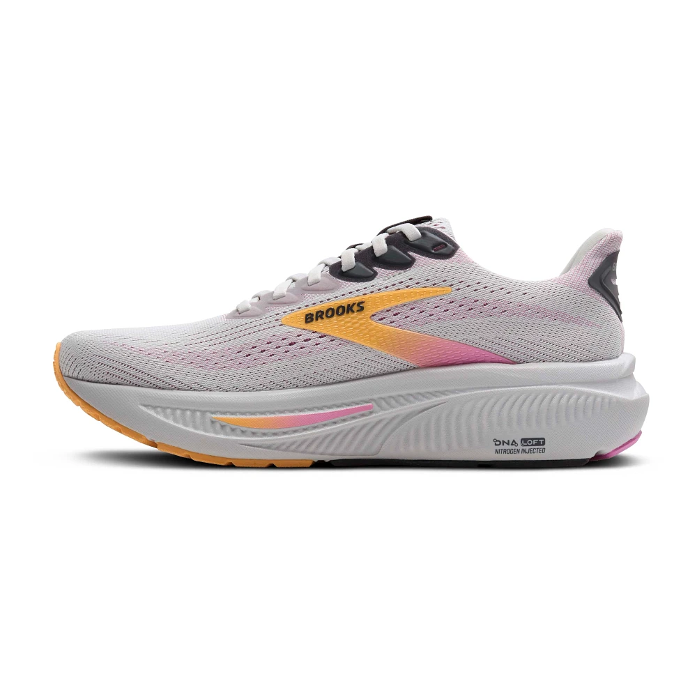 Women's - Brooks Ghost 17 - Oyster/Apricot/Pink
