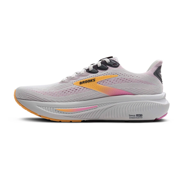 Women's - Brooks Ghost 17 - Oyster/Apricot/Pink