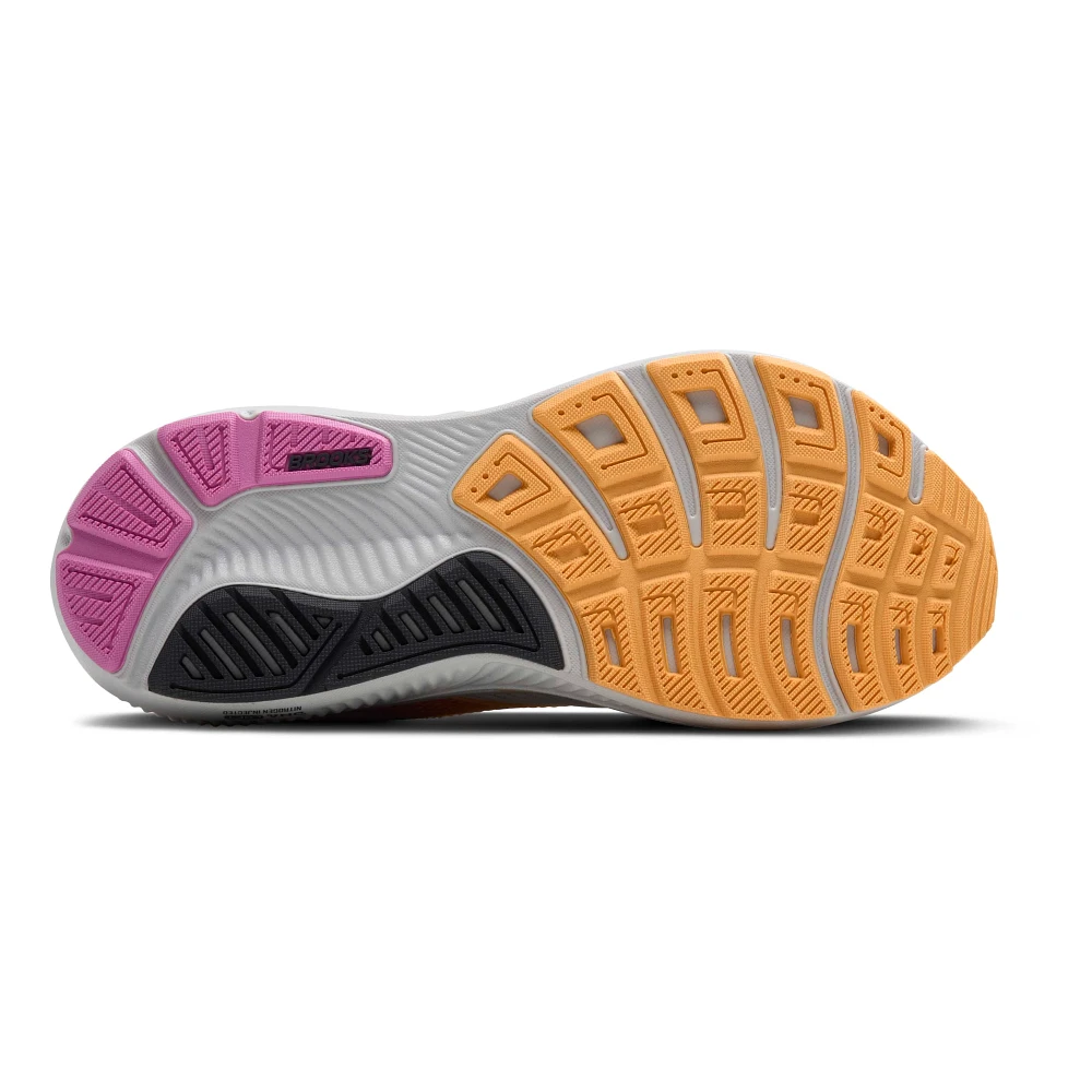 Women's - Brooks Ghost 17 - Oyster/Apricot/Pink