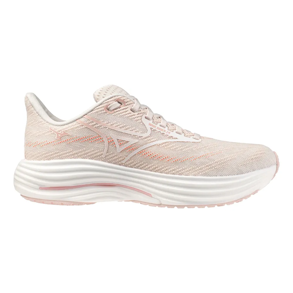 Women's - Mizuno Wave Rider 29 - Summer Sand - White