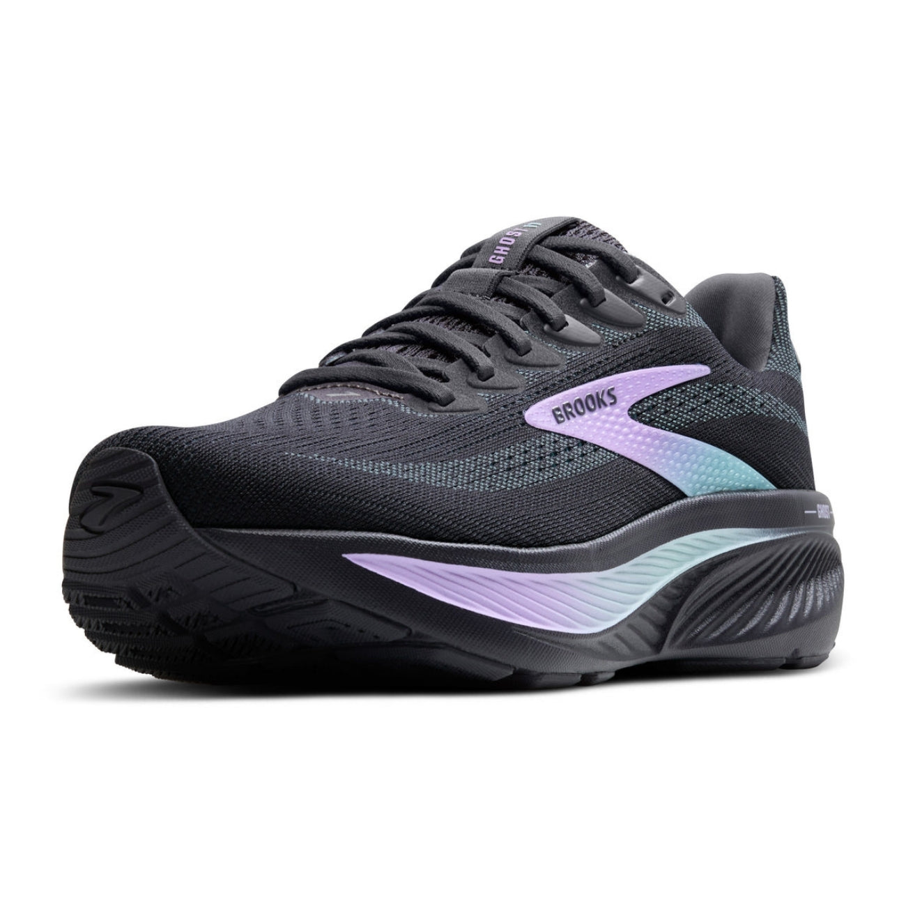 Women's - Brooks Ghost 17 - Grey/Clearwater/Purple