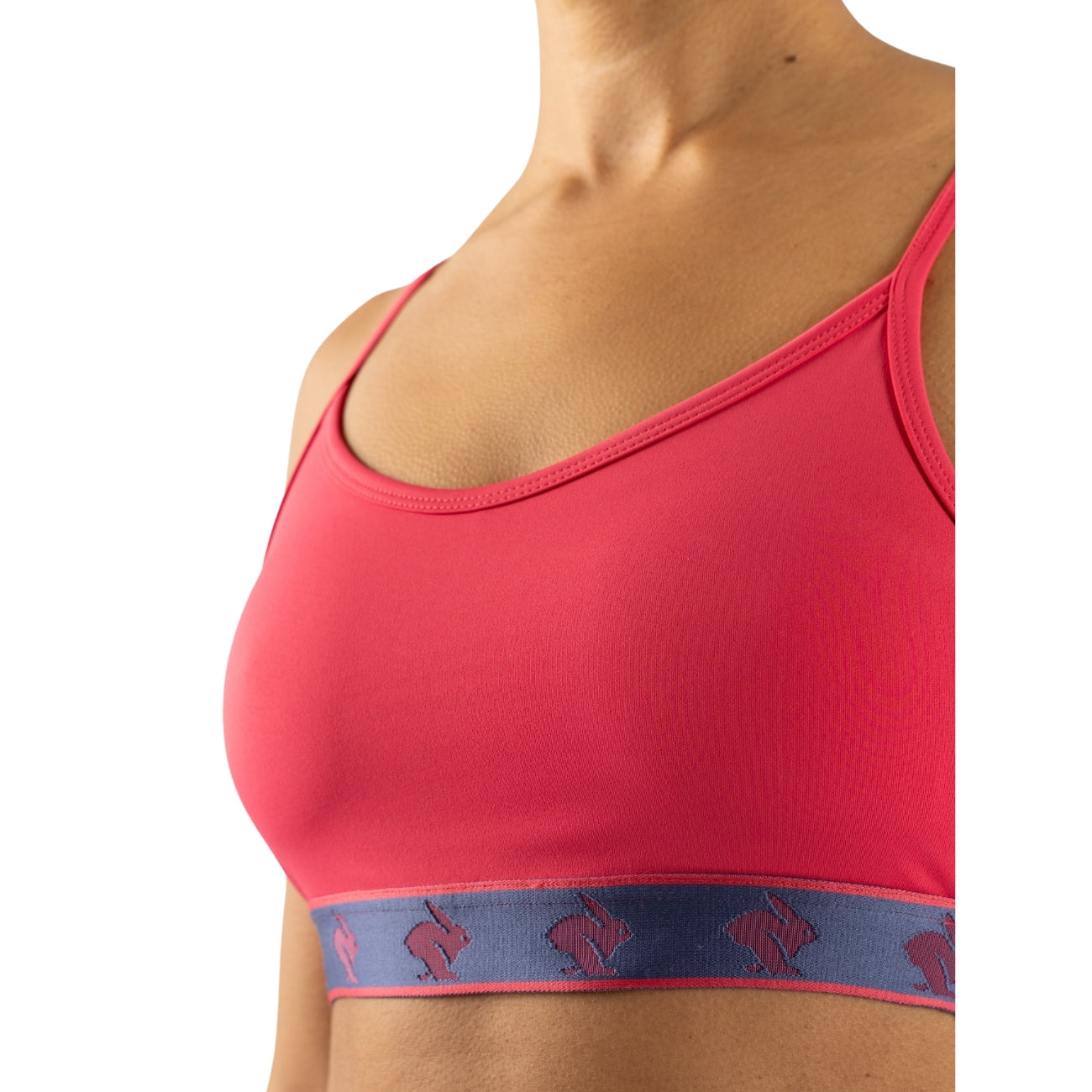 Women's - rabbit Strappy Pocket Bra - Raspberry