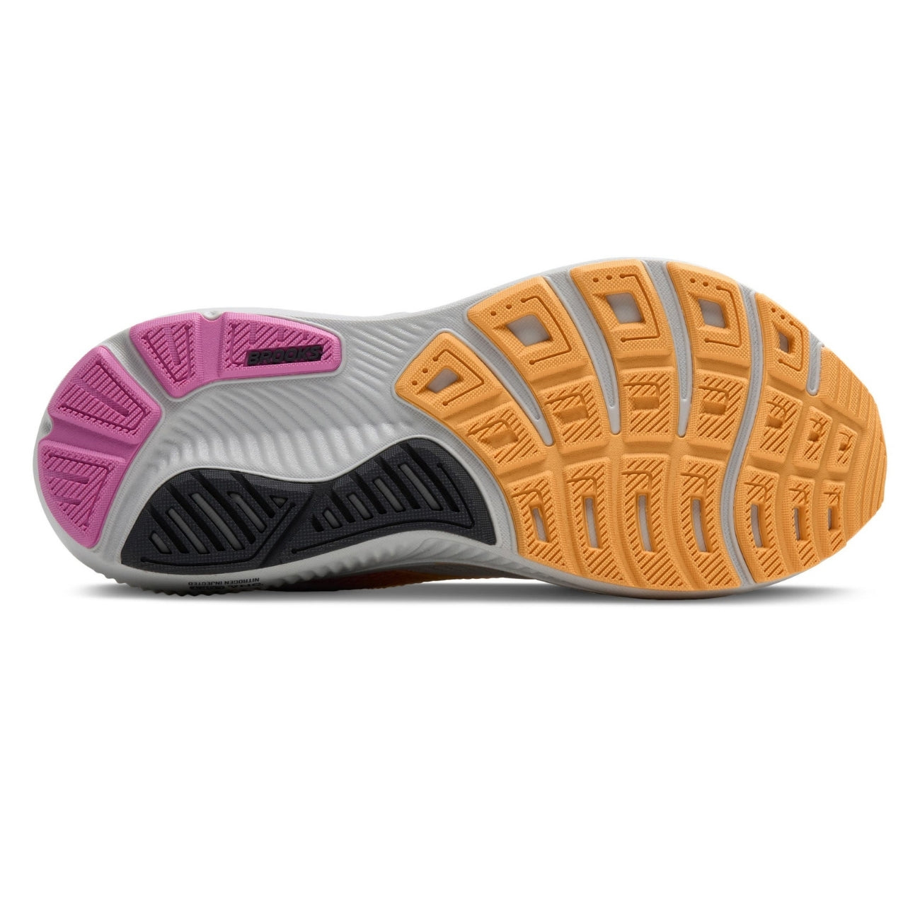 Women's - Brooks Ghost 17 - Oyster/Apricot/Pink