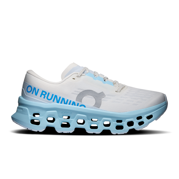 On Women's Cloudmonster 3 Ivory | Topaz