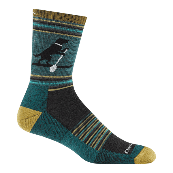 Darn Tough Men's Willoughby Micro Crew Lightweight Hiking Sock Dog Pond