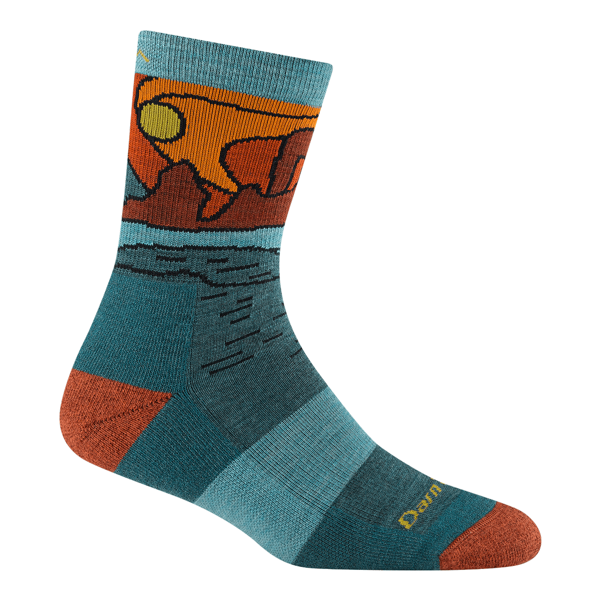 Darn Tough Women's Celeste Micro Crew Midweight Hiking Sock Teal