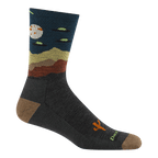 Darn Tough Men's Spaced Out Micro Crew Lightweight Hiking Sock Charcoal