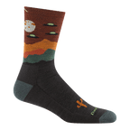 Darn Tough Men's Spaced Out Micro Crew Lightweight Hiking Sock Walnut