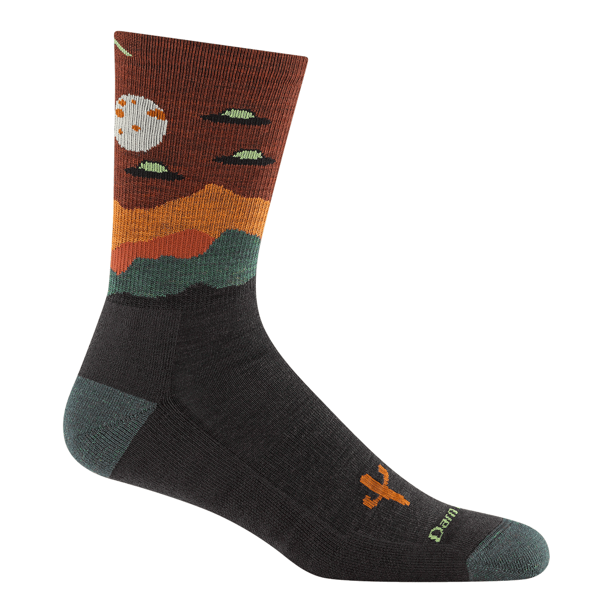 Darn Tough Men's Spaced Out Micro Crew Lightweight Hiking Sock Walnut