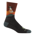 Darn Tough Men's Spaced Out Micro Crew Lightweight Hiking Sock Walnut
