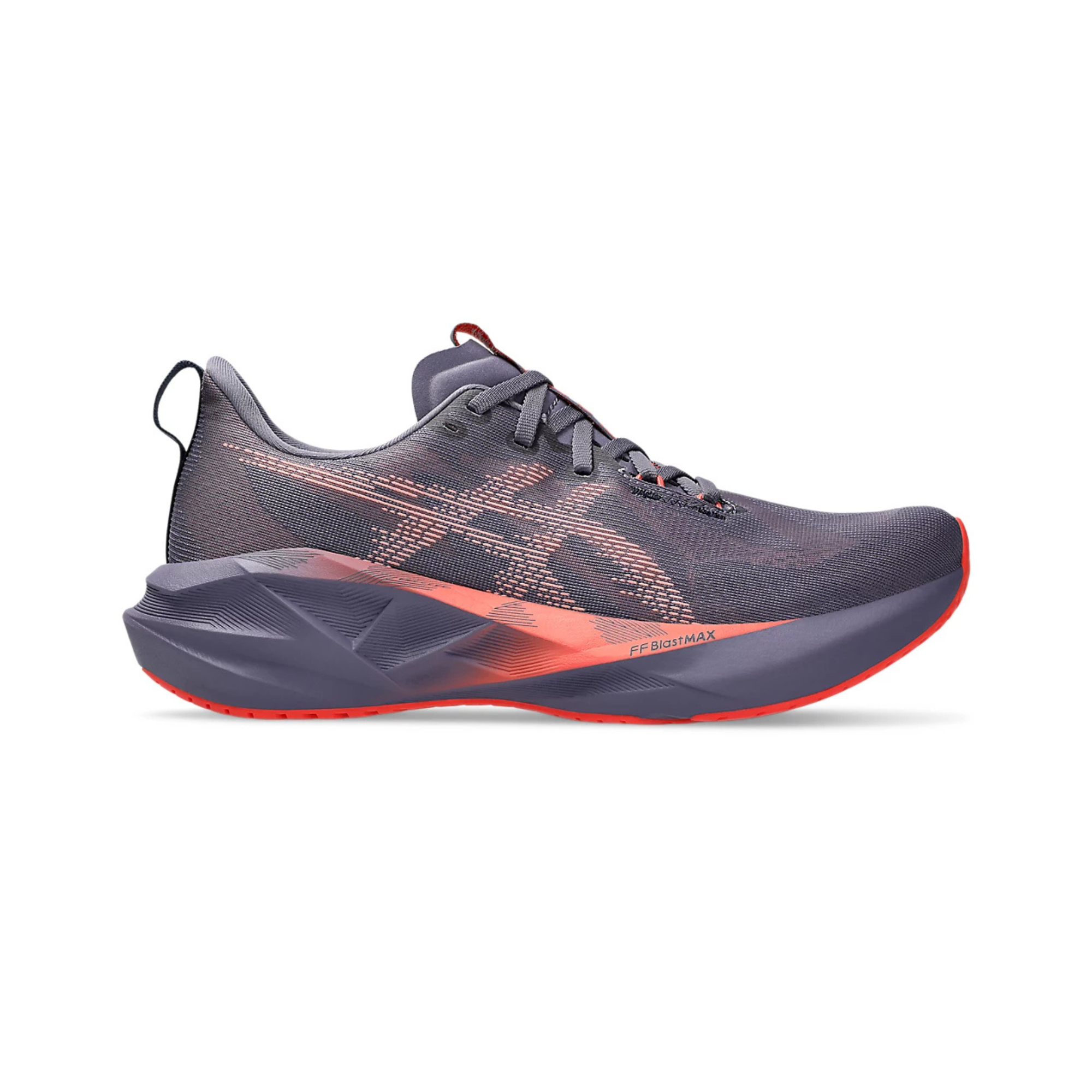 Women's - ASICS Novablast 5 - Greyish Purple/Coral Reef