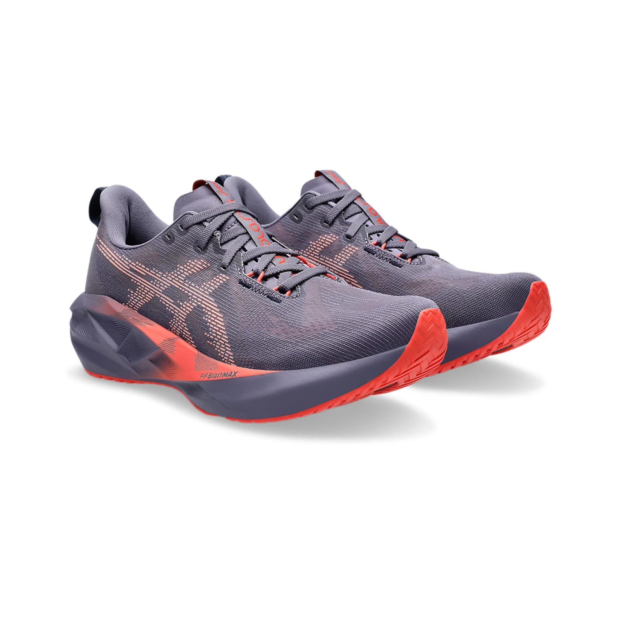 Women's - ASICS Novablast 5 - Greyish Purple/Coral Reef