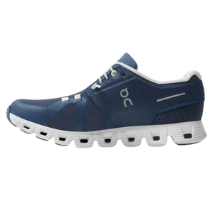 On Cloud 5 Womens Shoe- Denim/White