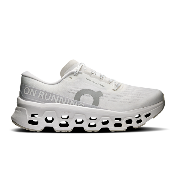 On Women's Cloudmonster 3 White | Wolf