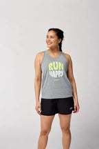 BROOKS - Distance Graphic Tank - Heather Ash
