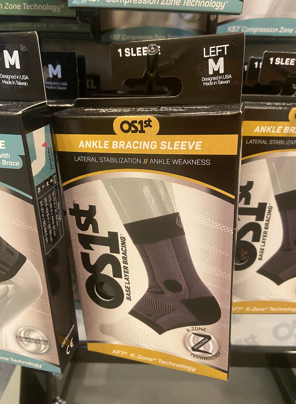 OS1st - Ankle Bracing Sleeve - Right - Lateral Stabilization // Ankle Weakness