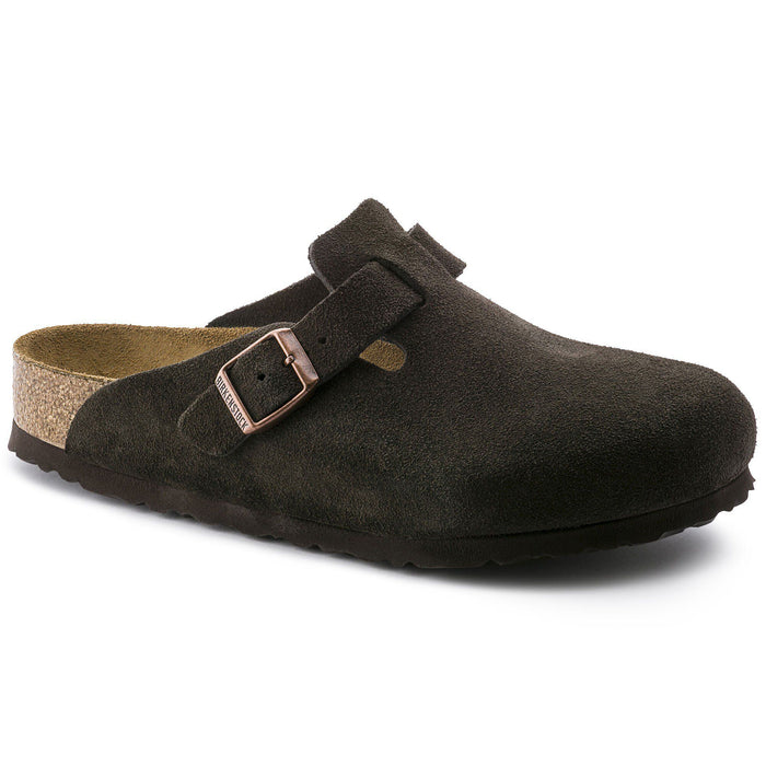 Birkenstock - Boston Soft Bed - Mocha Suede - Regular Fit