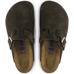 Birkenstock Boston Soft Footbed Mocha Suede