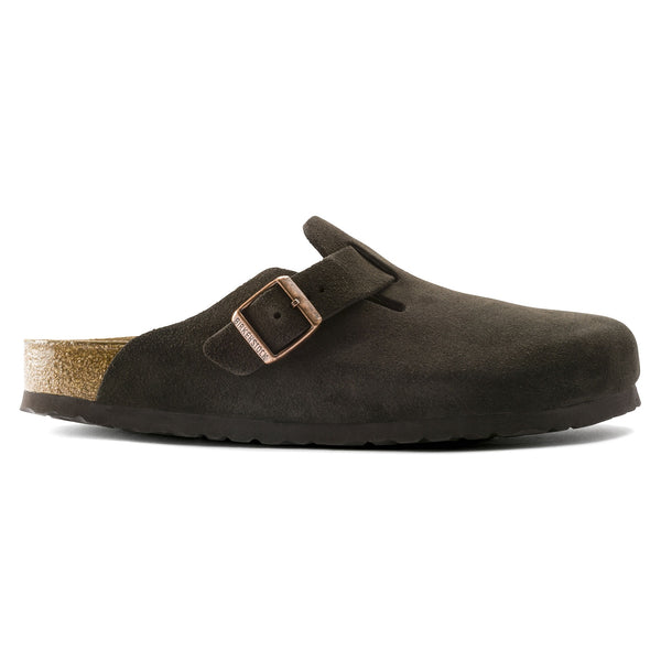 Birkenstock Boston Soft Footbed Mocha Suede