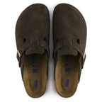 Birkenstock Boston Soft Footbed Mocha Suede