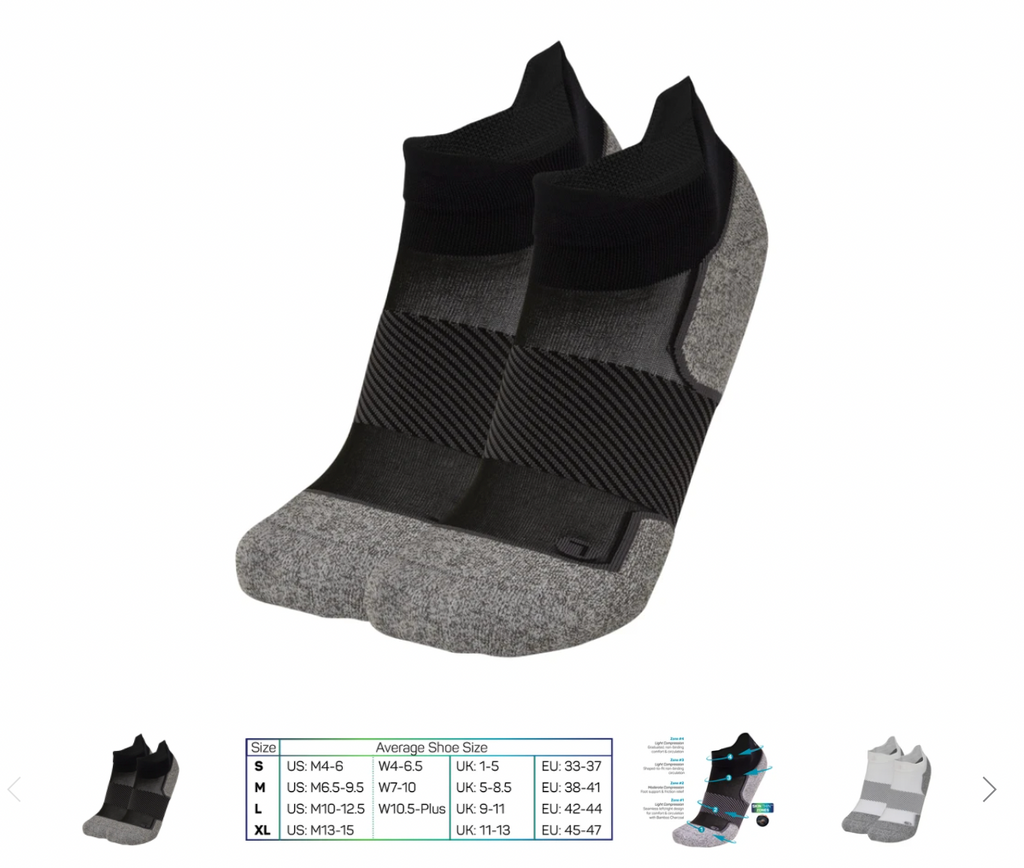 OS1st Active Comfort Perform Socks (No Show)