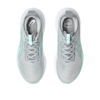 Women's - ASICS Gel Nimbus 27 - Piedmont Grey/Illuminate Mint