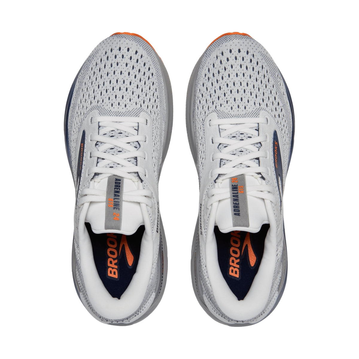 Men's - Brooks Adrenaline GTS 24 - White/Peacoat/Alloy