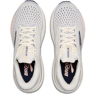 Women's - Brooks Adrenaline GTS 24 - Grey/Blue Ribbon/Peach