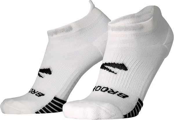 Brooks Ghost Lite No Show Sock 2-Pack- White