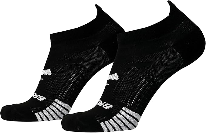 Brooks Ghost Lite No Show Sock 2-Pack- Black
