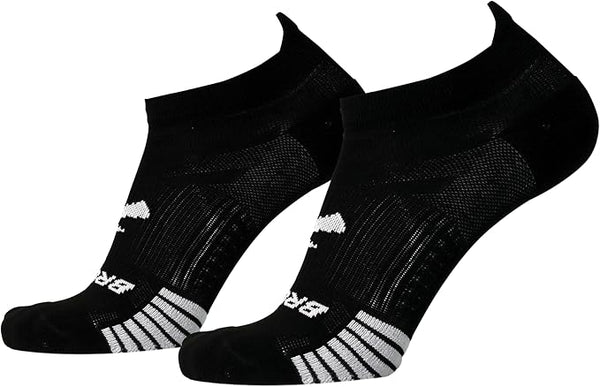 Brooks Ghost Lite No Show Sock 2-Pack- Black