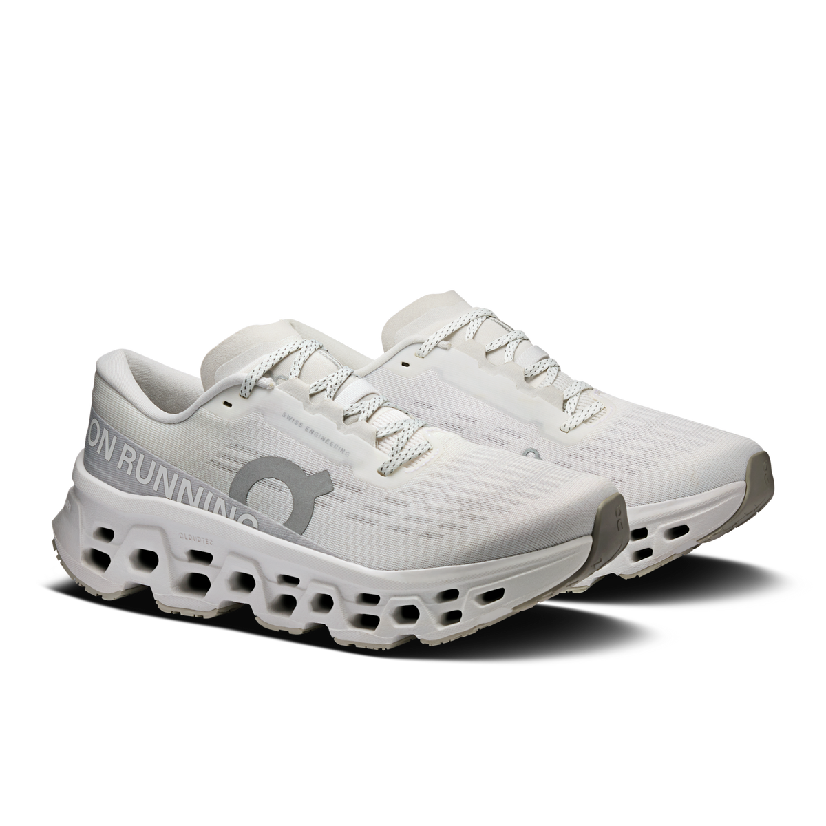 On Women's Cloudmonster 3 White | Wolf
