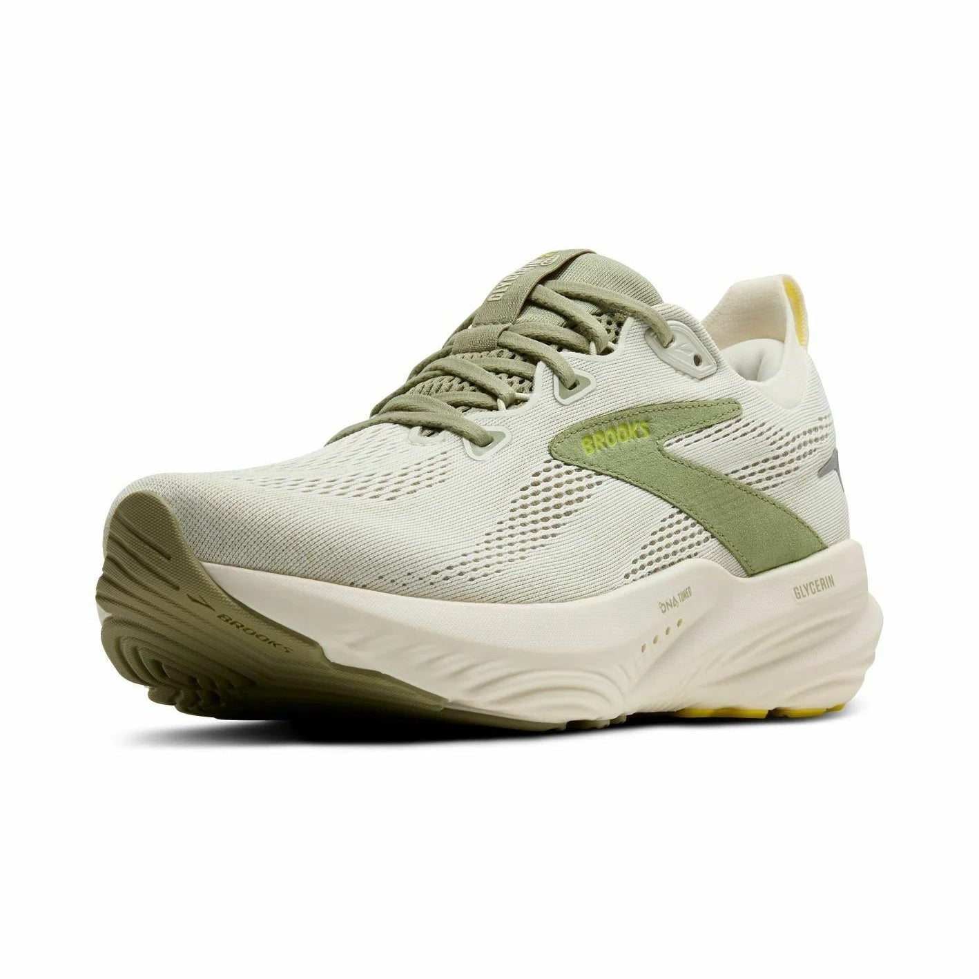 Men's - Brooks Glycerin 22 - Coconut/Tea/Blazing Yellow