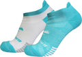 Brooks Ghost Lite No Show Sock 2-Pack- Strobe Blue/White &White/Blue