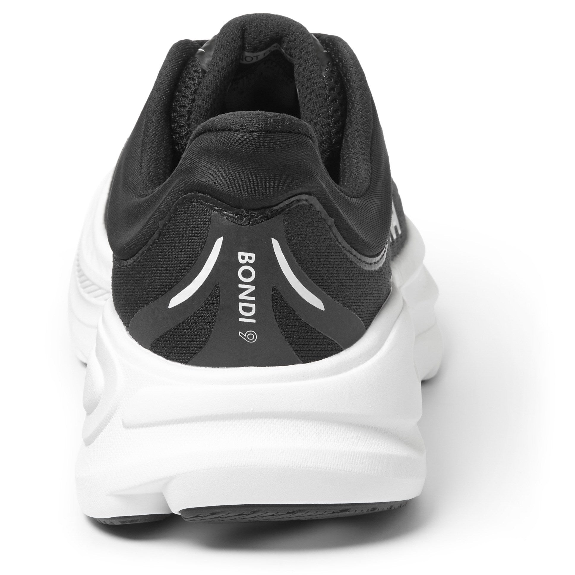 Women's - HOKA Bondi 9 - Black/White