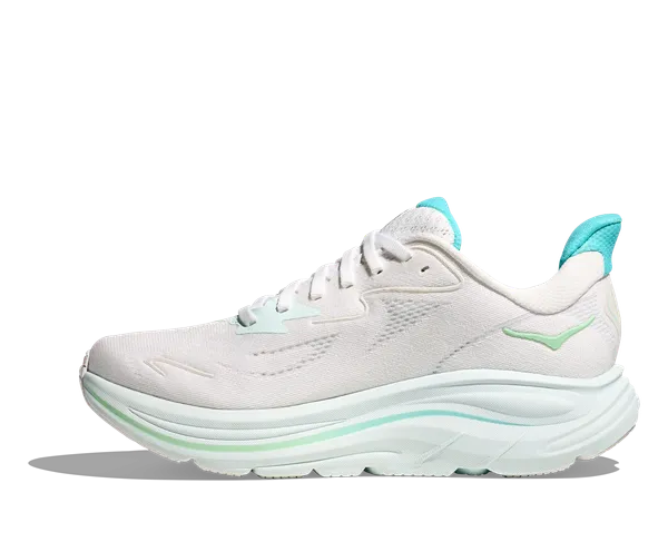 Women's - HOKA Clifton 10 - White/Cielo Blue