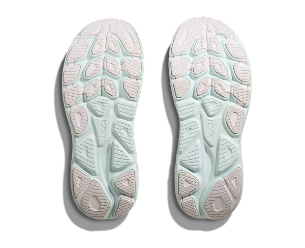 Women's - HOKA Clifton 10 - White/Cielo Blue